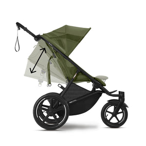 CYBEX Avi Spin Stroller - Moss Green-Strollers-Moon Black- | Natural Baby Shower