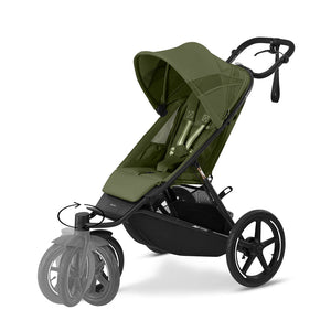 CYBEX Avi Spin Stroller - Moss Green-Strollers-Moon Black- | Natural Baby Shower