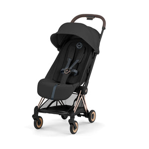 CYBEX Coya Comfort Compact Stroller - Sepia Black/Rose Gold-Strollers-Sepia Black/Rose Gold-Without Carrycot | Natural Baby Shower