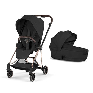 CYBEX Mios Style Single Pushchair-Strollers-Sepia Black-Rose Gold | Natural Baby Shower