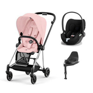 CYBEX Mios + Cloud T Travel System - Peach Pink-Travel Systems-Peach Pink/Chrome Black-None | Natural Baby Shower