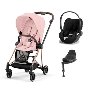 CYBEX Mios + Cloud T Travel System - Peach Pink-Travel Systems-Peach Pink/Rose Gold-None | Natural Baby Shower