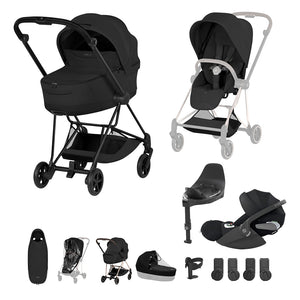 Cybex Mios Ultimate Accessory Bundle - Style Collection-Travel Systems-Sepia Black-Matt Black | Natural Baby Shower