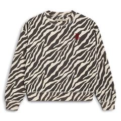 the new society - TNS Zebra Logo Sweatshirt | Black