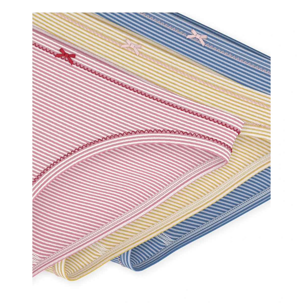 Petit Bateau - 3-Pack Striped Organic Cotton Briefs | Blue