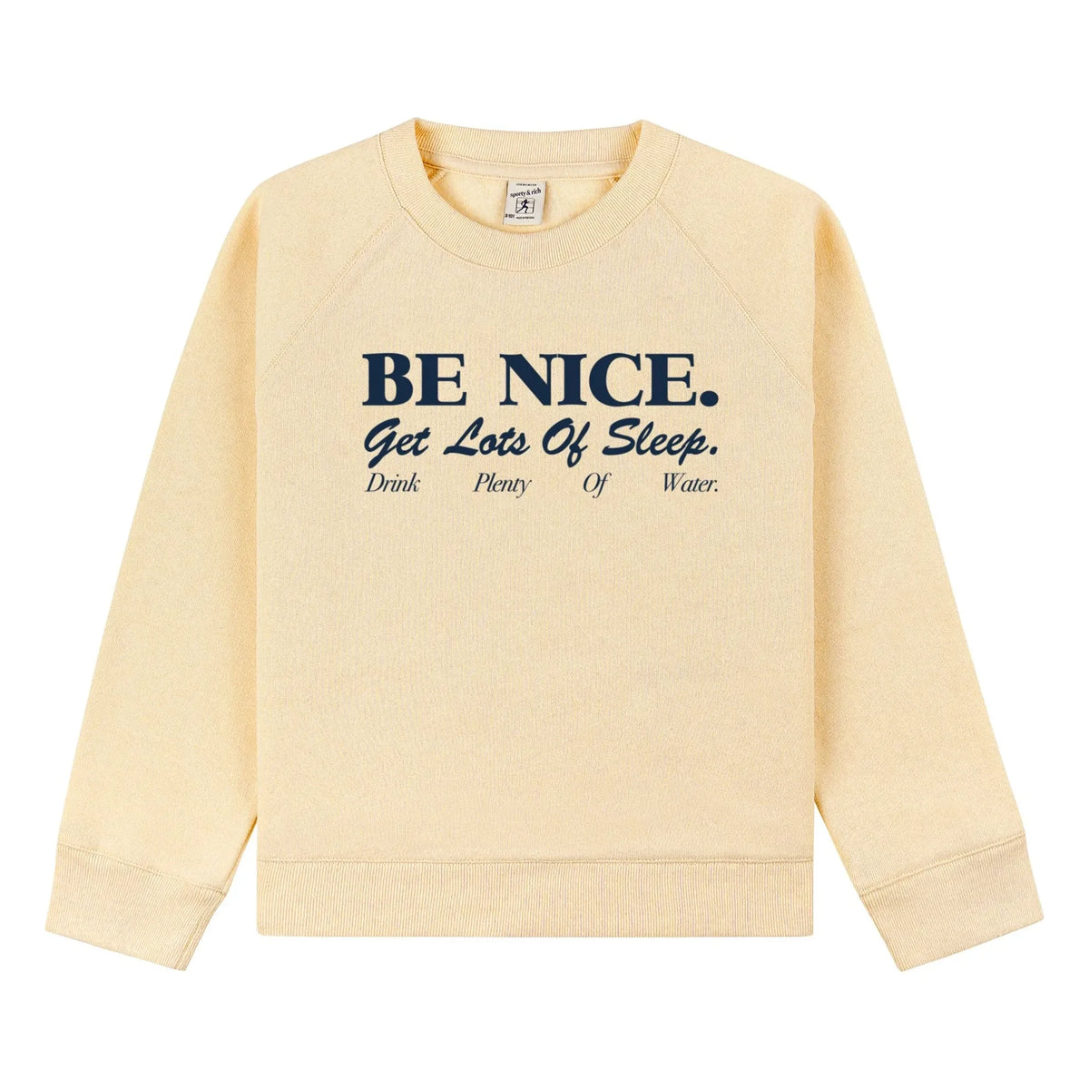 Sporty & Rich - Sweat Be Nice | Light Yellow