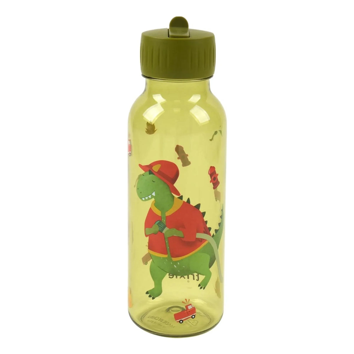 Trixie - Tritan™ Water Bottle 500 ml Fireman Mr. Dino | Green