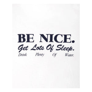 Sporty & Rich - Be Nice Recycled Cotton Contrast T-Shirt | White