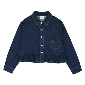 Mipounet - Love Denim Shirt | Dark Blue
