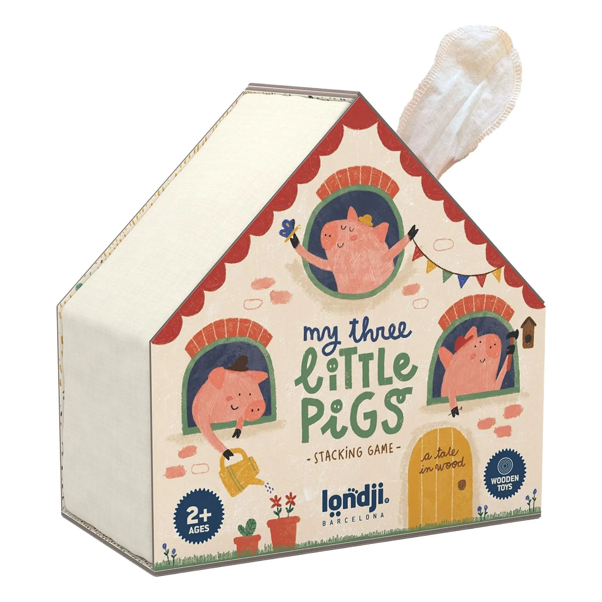 Londji - My Three Little Pigs wooden toys