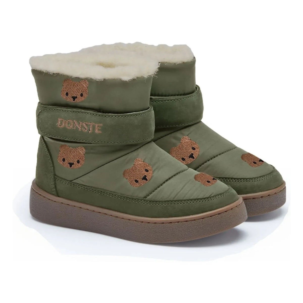 Donsje - Kitto Teddy Bear Detail Boot | Khaki