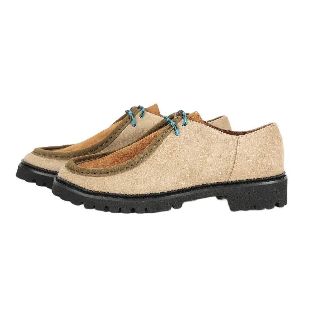 Bobo Choses - Wallabees Color Block Leather Shoes | Beige