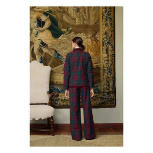 Maria de la Orden - Jude Check Jacket | Burgundy