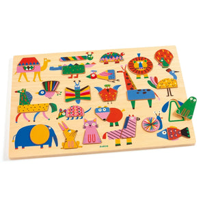 Djeco - Wooden Animal Jigsaw Puzzle