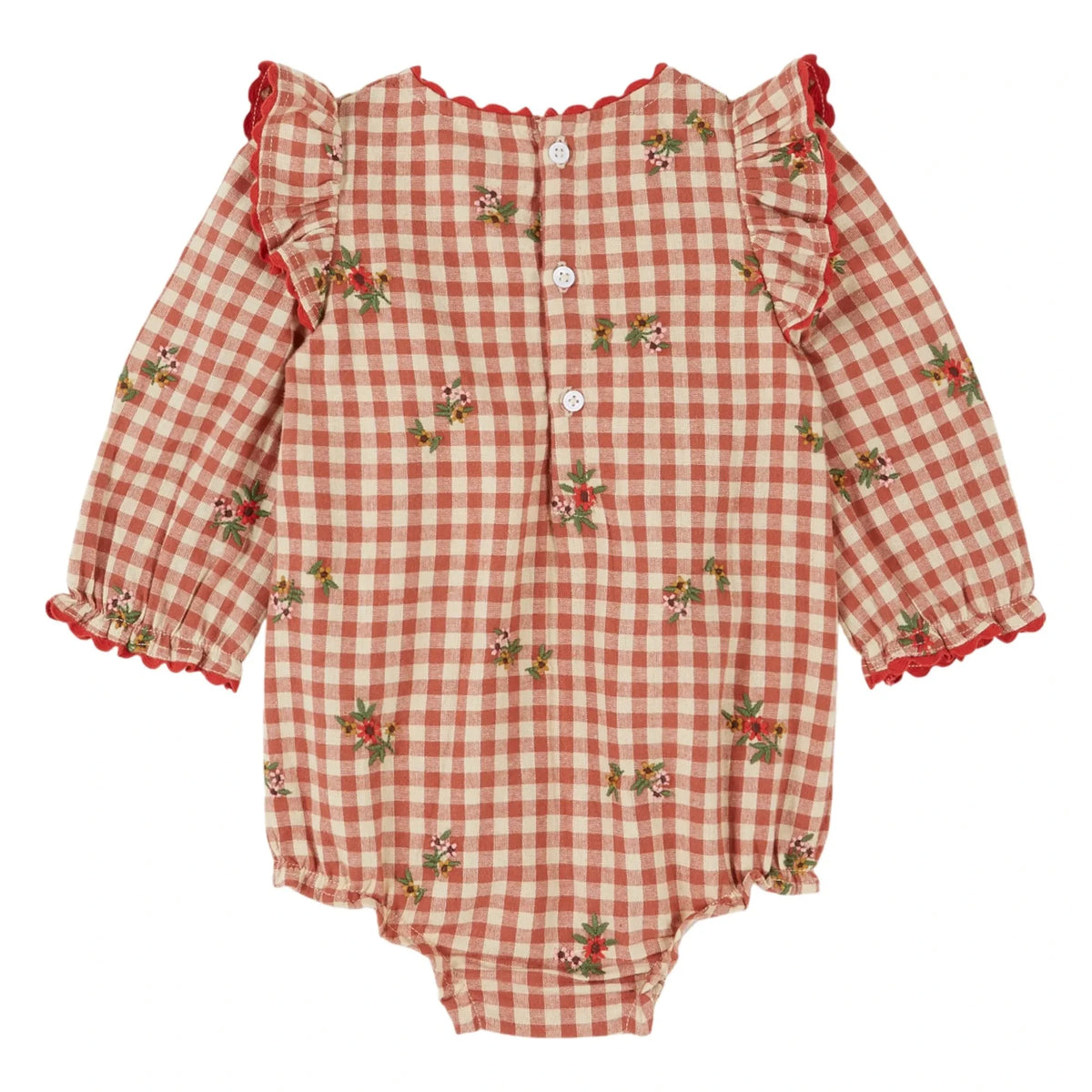 Emile et Ida - Red Vichy Romper