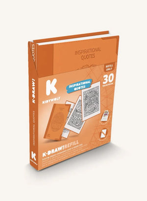 Kidywolf - K-Draw Pad Refills - Inspirational Quotes