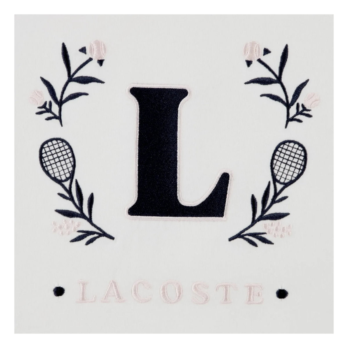 Lacoste - T-shirt with L Contrast Collar Organic Cotton | Off-White
