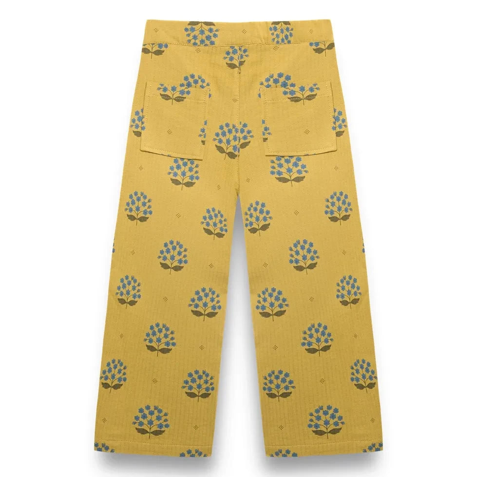 birinit - Arboleda organic cotton floral trousers | Yellow