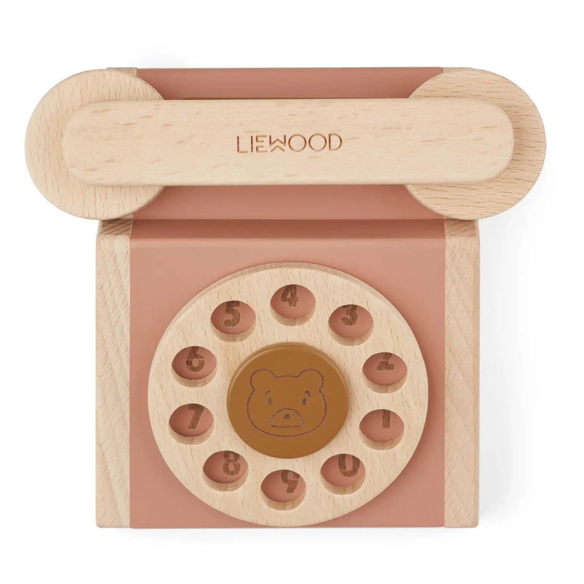 Liewood - Selma Classic Wooden Telephone | Dusty Pink