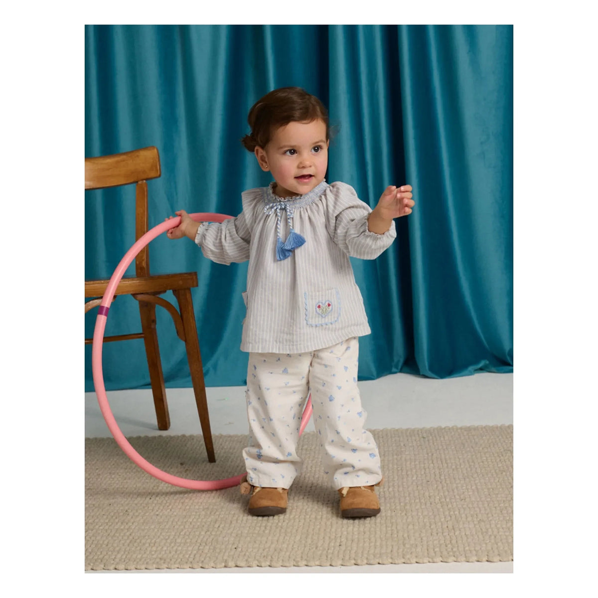 Gingersnaps - Ruth Striped Blouse | Blue