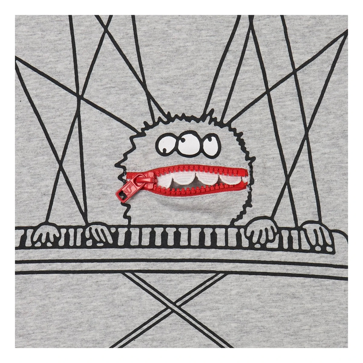 Stella McCartney Kids - Piano T-shirt Organic Cotton | Gray