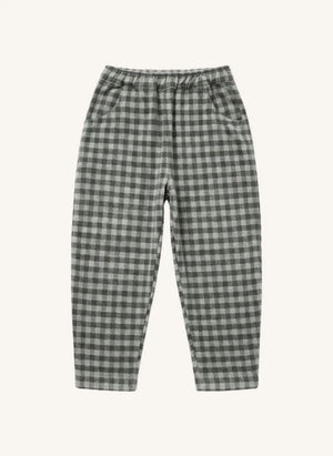 Studio Bohème - Carrott Vichy Organic Cotton Trousers | Gray