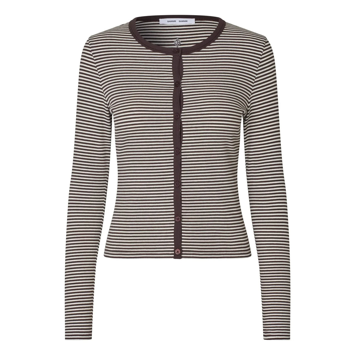 Samsoe Samsoe - Saalexo Organic Cotton Cardigan | Brown
