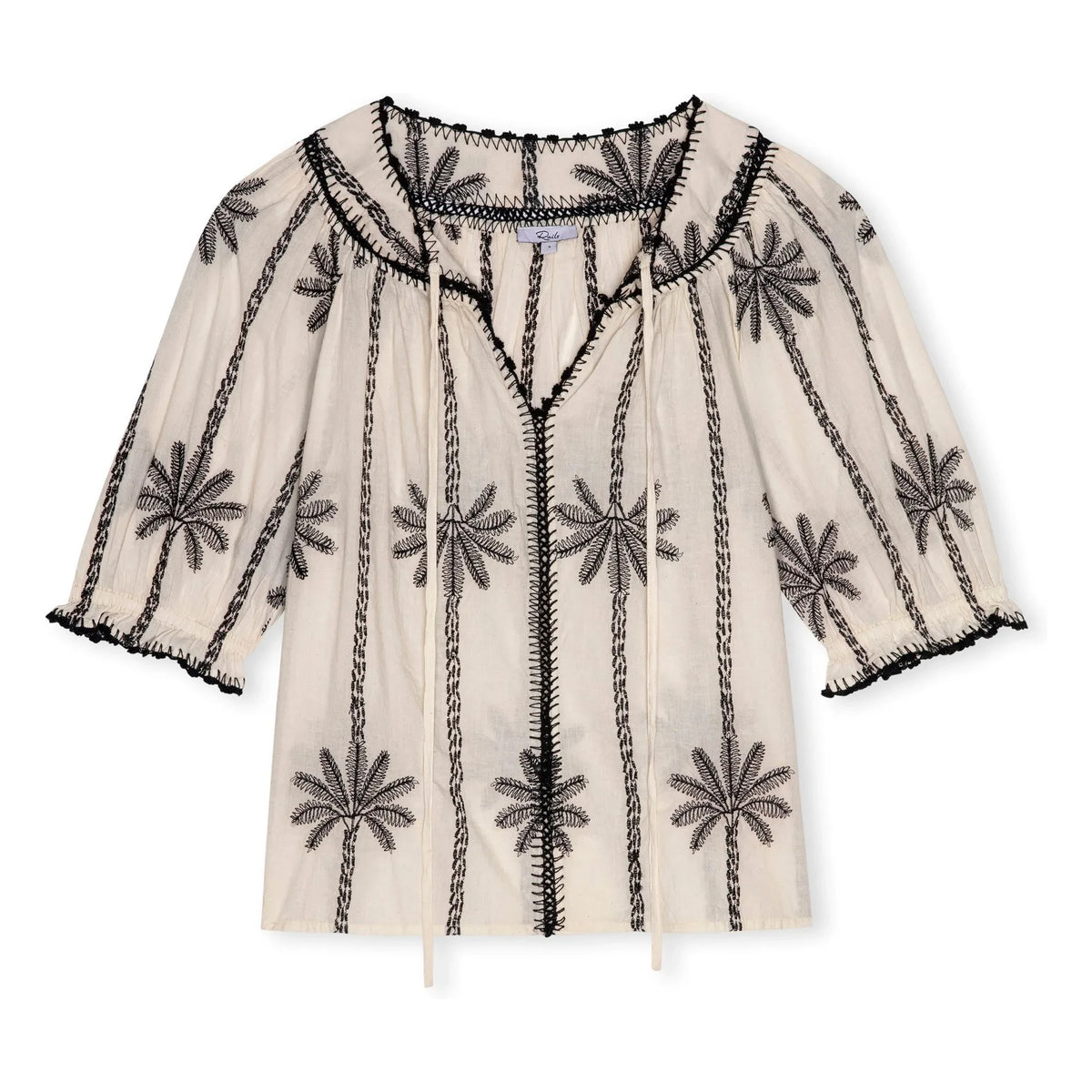 Rails - Belina Cotton Embroidered Blouse | White
