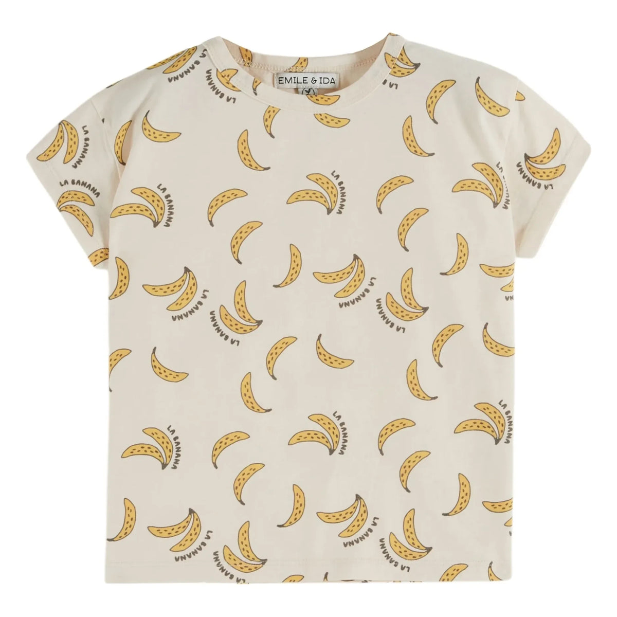 Emile et Ida - Banana Organic Cotton T-Shirt | Cream