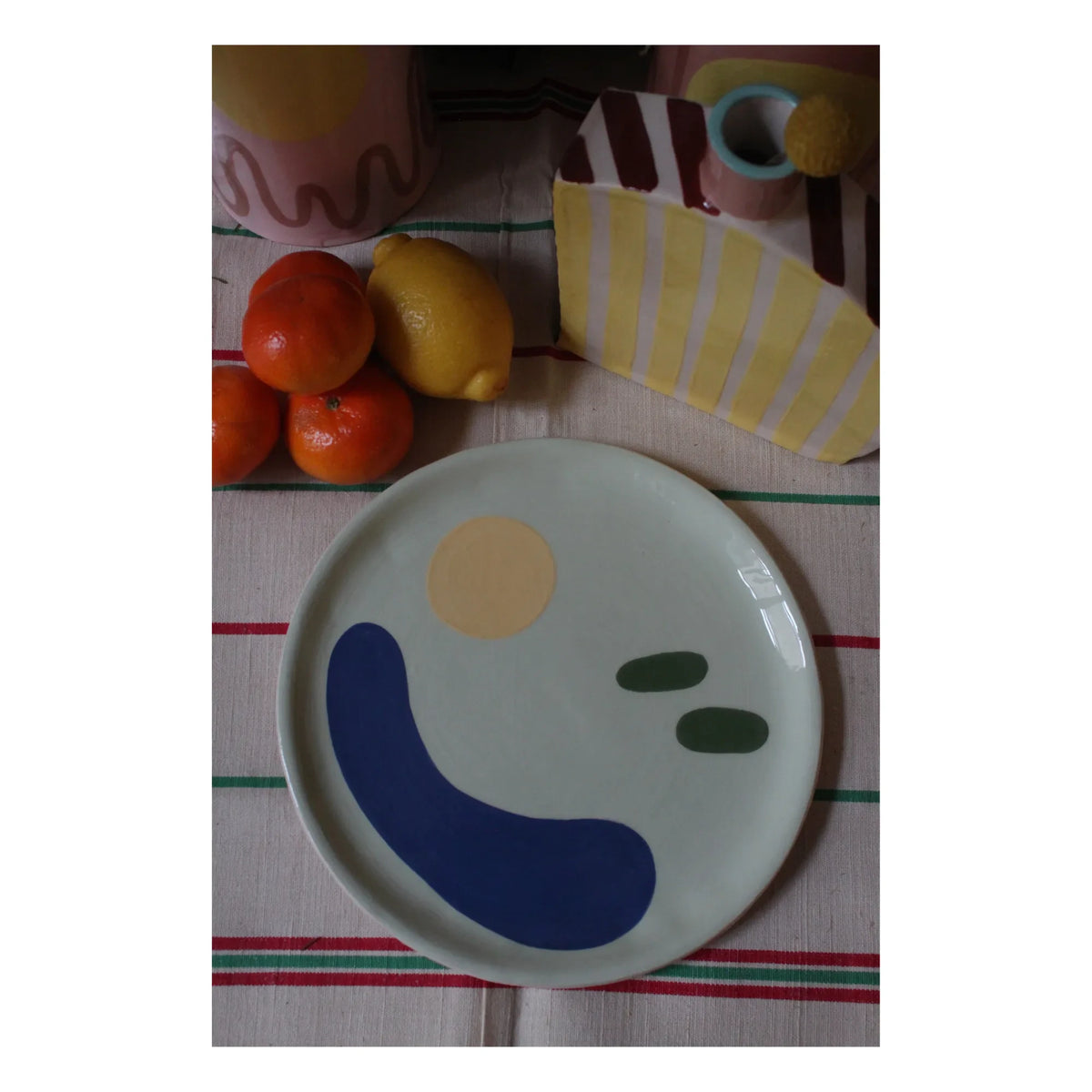 HOMERE - Daphné Ceramic Plate | Mint Green