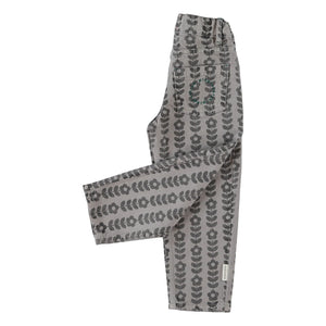 Piupiuchick - Organic Cotton Floral Print Trousers | Gray