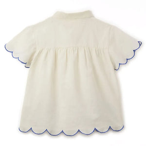 Fabula - Floral Embroidered Shirt | White