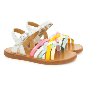 Pom d'Api - Plagette Lux sandals | Silver