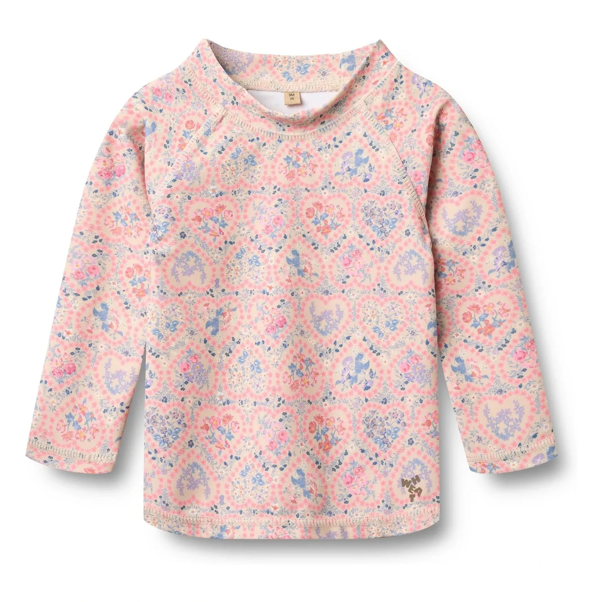 Wheat - Dilan Fleuri Recycled Fiber UV Protection T-Shirt | Light Pink