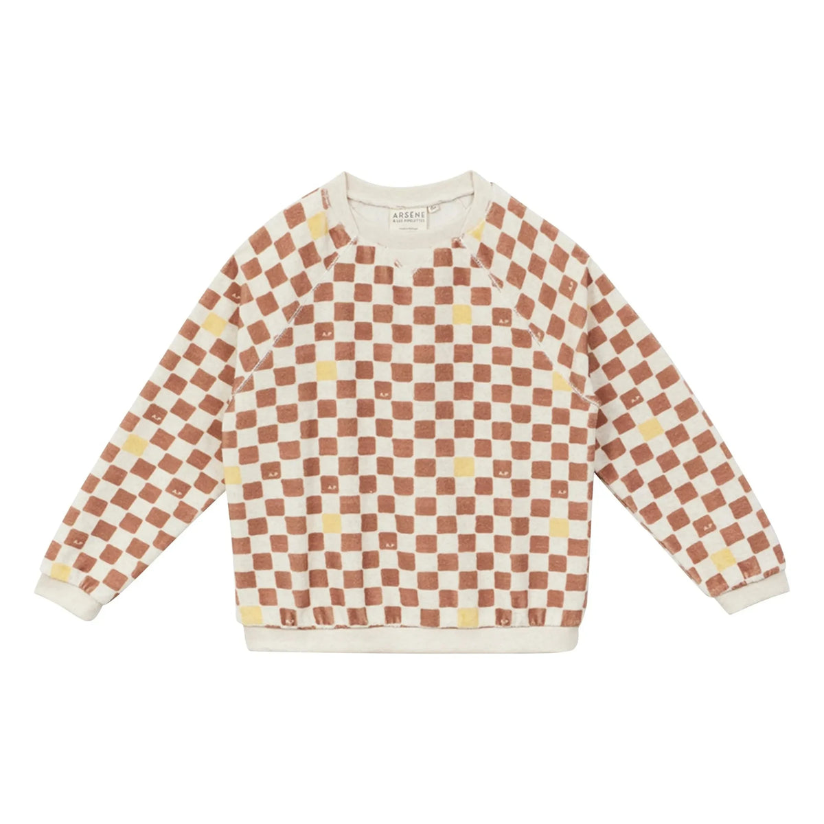 Arsène et Les Pipelettes - Damier Terry Sweat | Brown