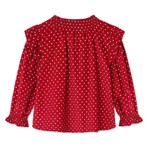 Fliink - Dolly Polka Dot Blouse | Red