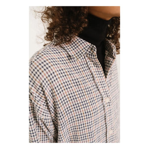 Sacrécoeur - Linetta Cotton Striped Shirt | Gray
