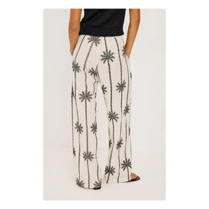Rails - Emmie Linen Embroidered Pants | White