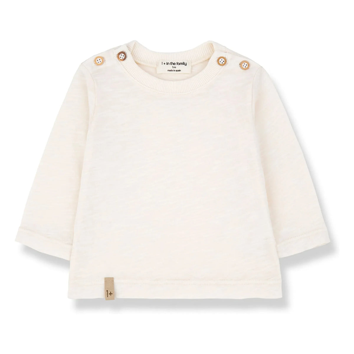 1+ in the family - Andros Chiné T-shirt | Ecru