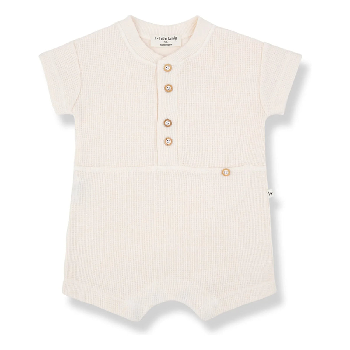 1+ in the family - Waffle Combishort Volos | Ecru