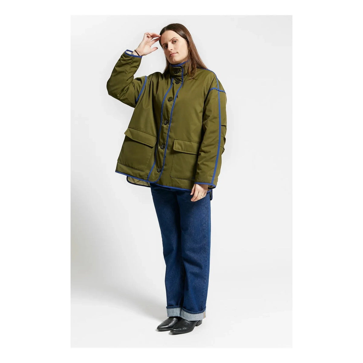 Indee - Warmup Reversible Jacket | Olive Green