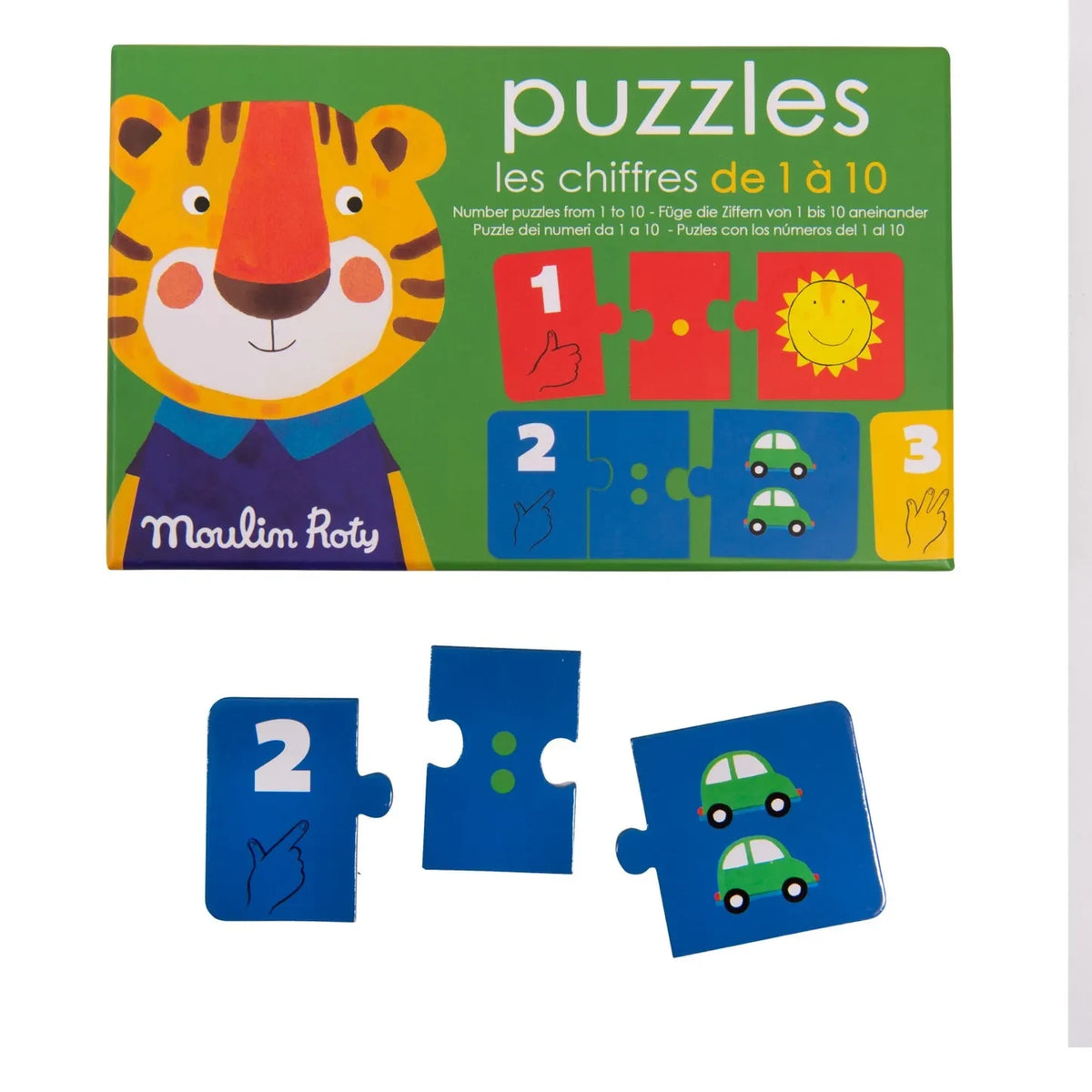 Moulin Roty - Number Puzzles - Les Popipop