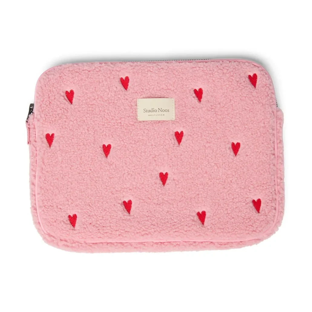 Studio Noos - Heart Laptop Case | Pink