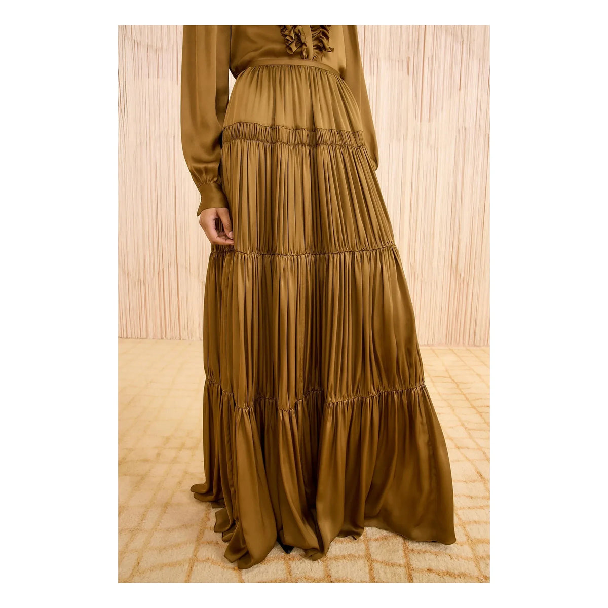 Ulla Johnson - Gaelle Silk Skirt | Bronze