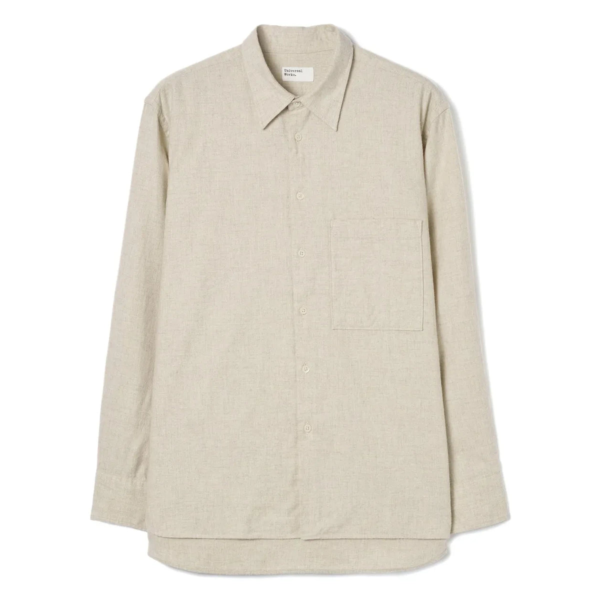 Universal Works - Square Neck Cotton Shirt | Ecru