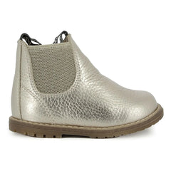 Pom d'Api - Bob Jod Zippered Grain Leather Ankle Boots | Gold