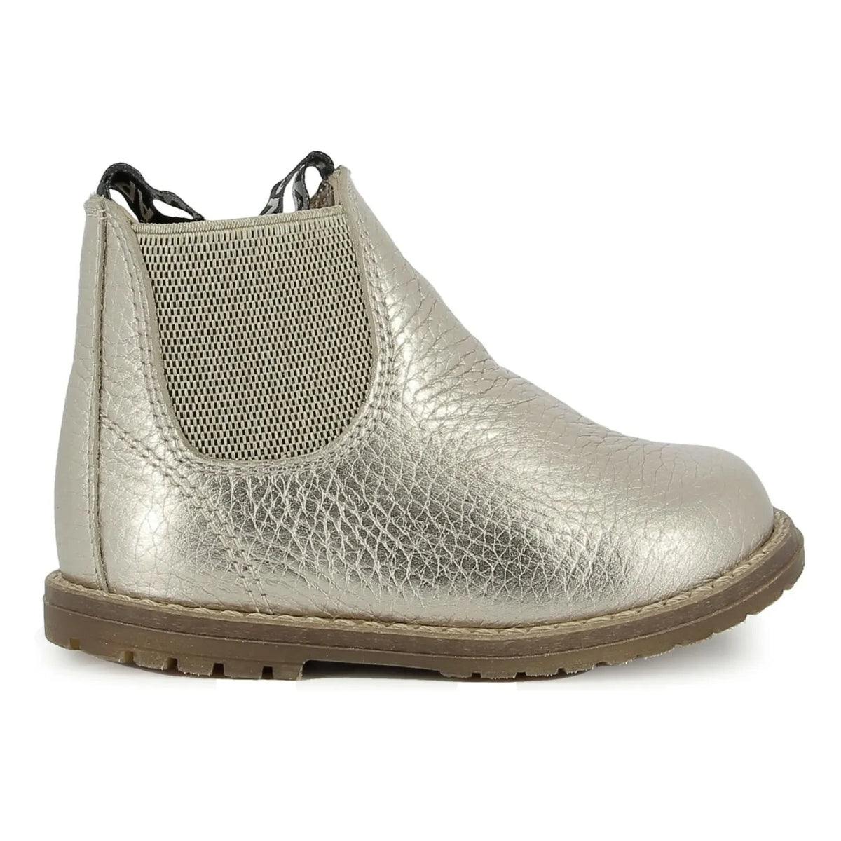 Pom d'Api - Bob Jod Zippered Grain Leather Ankle Boots | Gold