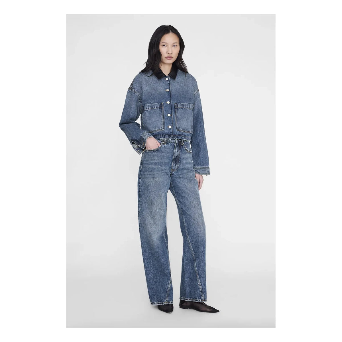 Anine Bing - Yuma Denim Jacket | Blue