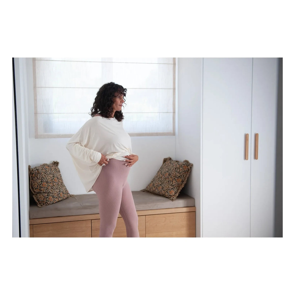 Mama Hangs - Mama Flow Maternity Leggings | Terracotta