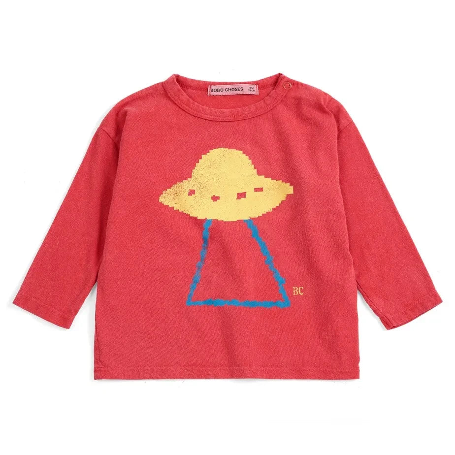 Bobo Choses - Organic Cotton Round Neck T-Shirt | Red